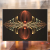 Fantasie Bouw Glanzende Abstracte Fractal Art Raamsticker (Vel 2)