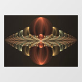 Fantasie Bouw Glanzende Abstracte Fractal Art Raamsticker (Vel)