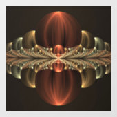 Fantasie Bouw Glanzende Abstracte Fractal Art Raamsticker (Vel)