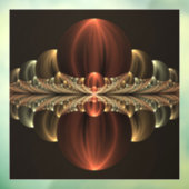 Fantasie Bouw Glanzende Abstracte Fractal Art Raamsticker (Vel 3)