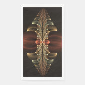 Fantasie Bouw Glanzende Abstracte Fractal Art Servet (Voorkant)