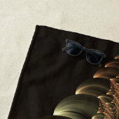 Fantasie Bouw Glanzende Abstracte Fractal Art Strandlaken (In situ)