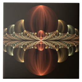 Fantasie Bouw Glanzende Abstracte Fractal Art Tegeltje
