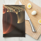 Fantasie Bouw Glanzende Abstracte Fractal Art Theedoek (Quarter Fold)