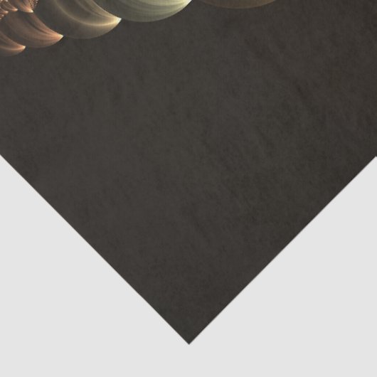 Fantasie Bouw Glanzende Abstracte Fractal Art Tissuepapier (Detail)