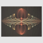 Fantasie Bouw Glanzende Abstracte Fractal Art Tissuepapier (Voorkant)