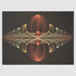 Fantasie Bouw Glanzende Abstracte Fractal Art Tissuepapier