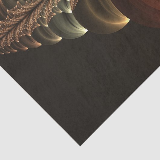 Fantasie Bouw Glanzende Abstracte Fractal Art Tissuepapier (Detail)