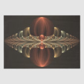 Fantasie Bouw Glanzende Abstracte Fractal Art Tissuepapier (Voorkant)