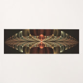 Fantasie Bouw Glanzende Abstracte Fractal Art Yogamat (Voorkant (horizontaal))