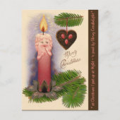  FANTASIE "CANDLE BABY" ORNAMENT FEESTDAGENKAART (Voorkant)