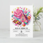 Fantasie Chocolade Candyland Digitale Verjaardag Kaart (Staand voorkant)