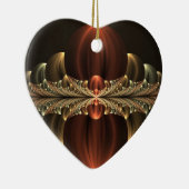 Fantasie constructie glanzend Abstract fractal har Keramisch Ornament (Rechts)