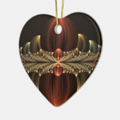 Fantasie constructie glanzend Abstract fractal har Keramisch Ornament (Links)