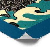 Fantasie Demonen - Woodcut 1 Poster (Hoek)