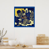 Fantasie Demonen - Woodcut 3 Poster (Keuken)