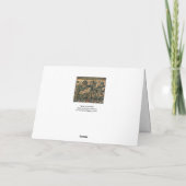 FANTASIE DIEREN, PAARDEN, BOSLAND Blauwgroene bloe Kaart (Achterkant)