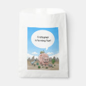 Fantasie dinosaurus verjaardag bedankzakje (Voorkant)