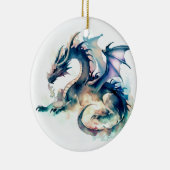 Fantasie draak boom decor keramisch ornament (Rechts)