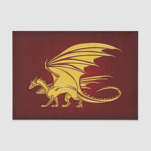 fantasie draak tissuepapier (Voorkant)