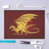 fantasie draak tissuepapier (Craft)