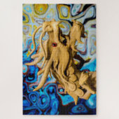 fantasie drakenpuzzel legpuzzel (Verticaal)