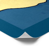 Fantasie Eenhoorn - Houtsnede 4 Poster (Hoek)