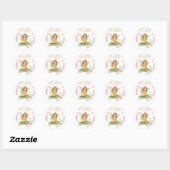 Fantasie Elf Eerste Verjaardag Ronde Sticker (Vel)
