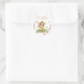 Fantasie Elf Eerste Verjaardag Ronde Sticker (Tas)