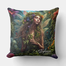 Fantasie Elfje In De Tuin Kussen