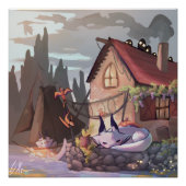 Fantasie, fantasy dragon  perfect poster (Voorkant)