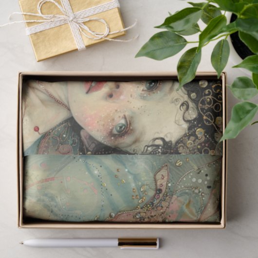 FANTASIE FEE DECOUPAGE TISSUEPAPIER (Geschenk)