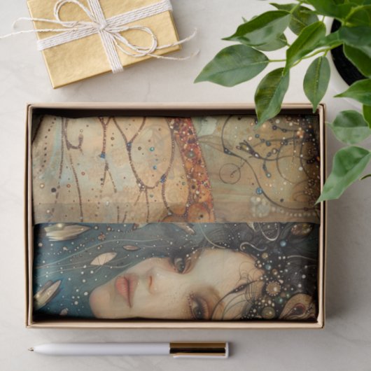 FANTASIE FEE DECOUPAGE TISSUEPAPIER (Geschenk)