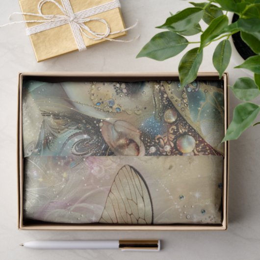 FANTASIE FEE DECOUPAGE TISSUEPAPIER (Geschenk)