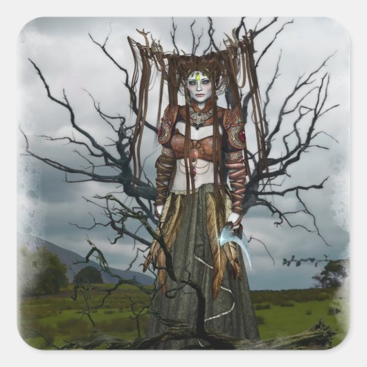 fantasie fee heks stickers (Voorkant)