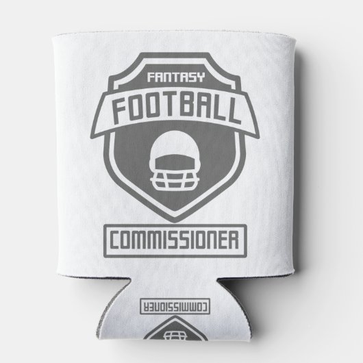 fantasie-football-commissaris-grijs-01 blikjeskoeler (Achterkant)