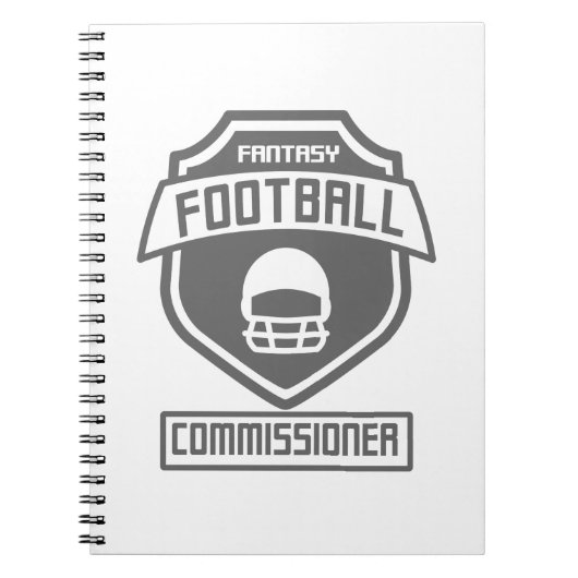 fantasie-football-commissaris-grijs-01 notitieboek (Voorkant)