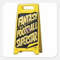 Fantasie football geel plastieken vloerteken