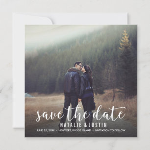 Fantasie Foto Bewaar de Datum Vierkant Bericht Save The Date