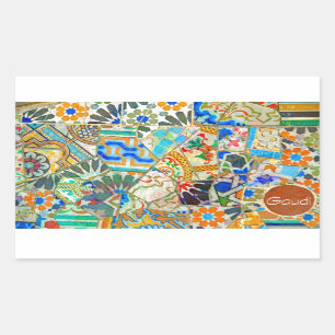 Fantasie. Gaudi. AFBEELDING 2 Rechthoekige Sticker