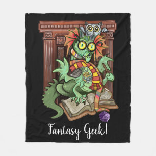 Fantasie Geek van de Draak van de ventilator de "! Fleece Deken
