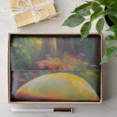 Fantasie Gele Paddenstoelen decoupage Tissuepapier (Geschenk)