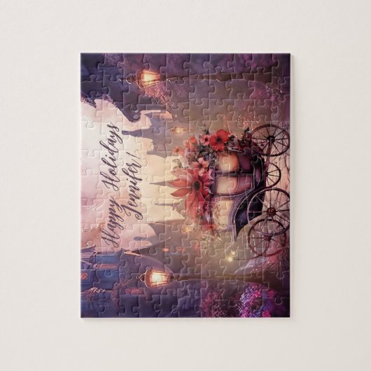  fantasie gotische fee middeleeuwse landschap legpuzzel (Verticaal)