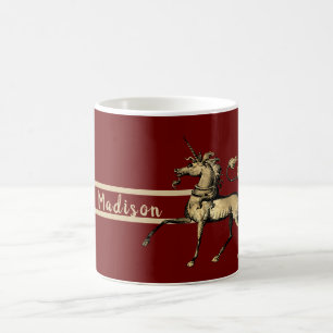 Fantasie Gouden Heraldische Eenhoorn Koffiemok