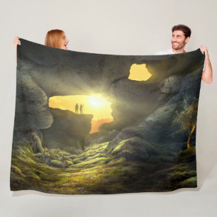 FANTASIE GROT FLEECE DEKEN