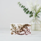 Fantasie Groteske Griffin of Griffin Visitekaartje (Staand voorkant)