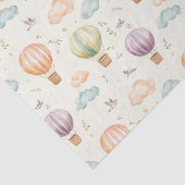 Fantasie Hete Luchtballon Patroon Waterverf Design Tissuepapier (Detail)