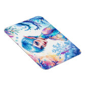 Fantasie ijsplaat winter magische sneeuwvlok kunst magneet (Rechterzijde)