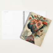 Fantasie Illustratie Dame en bloemen Planner (Display)