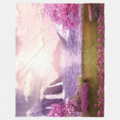 FANTASIE in ROZE Fleece Deken (Voorkant)